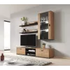 Conjunto de duas prateleiras Cama 125cm SOHO carvalho lefkas/preto