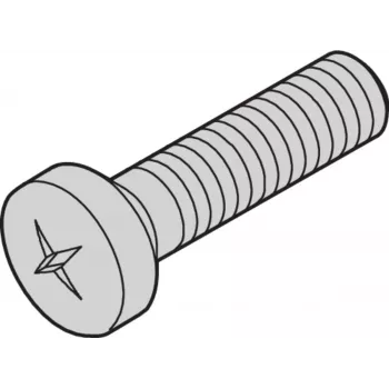 SCHROFF PARAFUSO POSIPAN M4X10MM (100 UNID.) - Acessório para rack (21100513)
