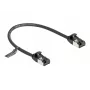 Cabo de rede DeLOCK cabo RJ45 macho para macho Cat.8.1 0,25 m preto