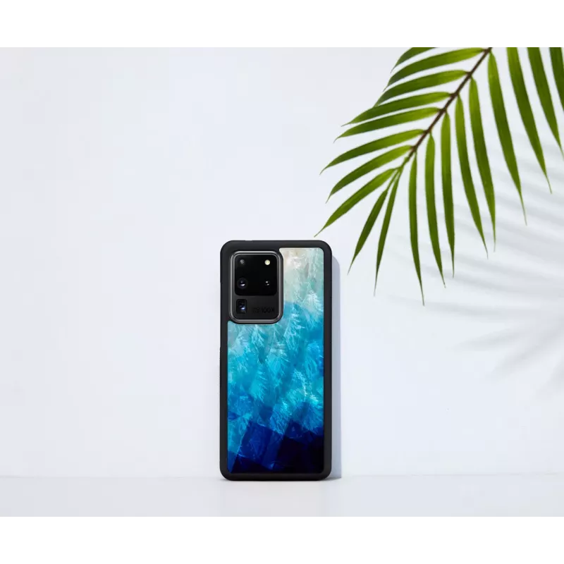 Capa de proteção iKins para Samsung Galaxy S20 Ultra, blue lake/preto