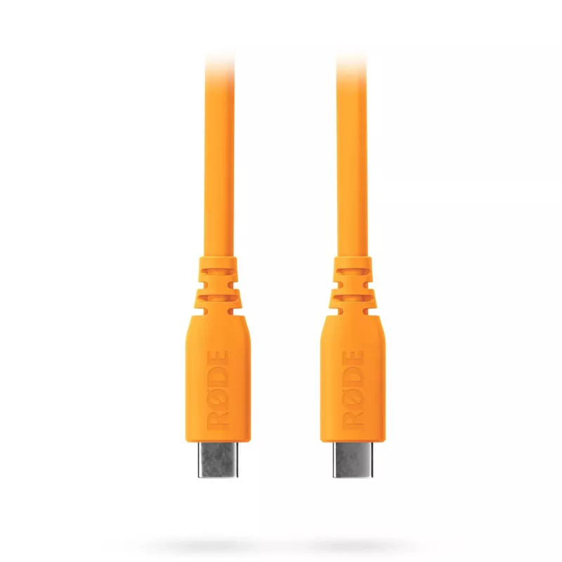 Cabo USB-C para USB-C Rode SC27-O USB 3.2 Gen1, laranja (2m, PD)