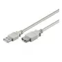 Wentronic Goobay cabo de extensão USB 2.0 Hi-Speed, cinzento, 0,3 m - ficha USB 2.0 (Type-A) > conector fêmea USB 2.0 (Type-A) (68621)