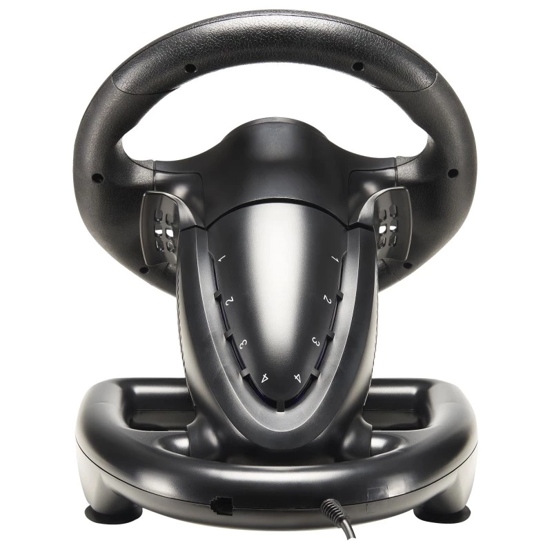 Volante + pedais Subsonic SA5426-NG preto USB rotação 180°