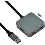 Hub USB VALUE 12.99.1124 USB 3.2 Gen 1 Type-A preto 5 m