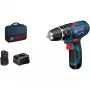 Bosch GSB 12V-15 Professional 1300 RPM preto, azul