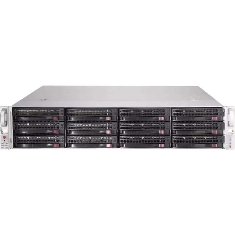 Supermicro SC826 BE1C-R609JBOD Conjunto de discos 12 baías (SATA-600 SAS-3) Rack 2U (CSE-8