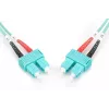 DIGITUS Professional - cabo de patch - SC multimodo (M) a SC multimodo (M) - 2 m - fibra ótica - 50/125 micrómetros - OM3 - isento de halogéneos - água-marinha