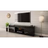 Móvel RTV GRANERO 200x56.7x35 preto/preto brilhante