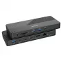 Docking station UNITEK D1079A USB4 com fios preto 100W Power Delivery