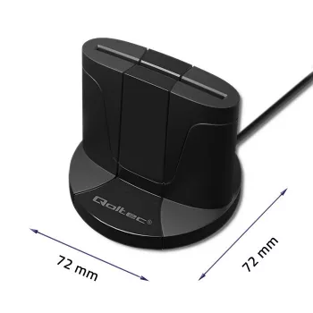 Leitor de cartões inteligentes Qoltec 50632 USB 2.0 preto cabo 1m