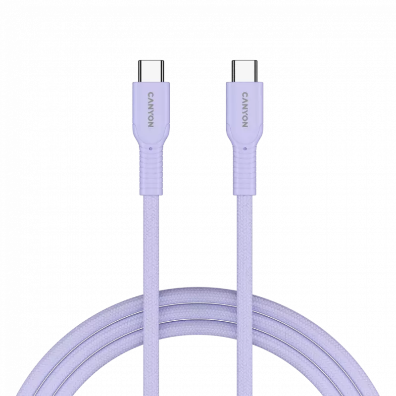 Cabo CANYON OnWire 60CL C-C 60W COLOR entrançado 1m roxo