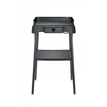 Grelhador elétrico de mesa SEVERIN PG 8596, 2000 W, grelha retangular, preto, botão rotativo
