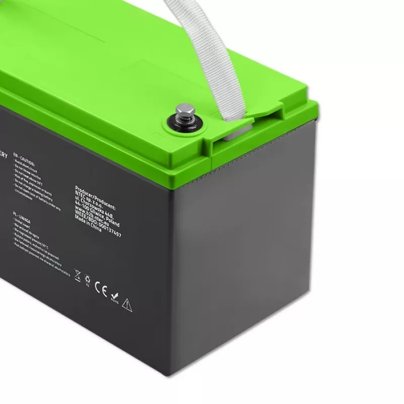 Bateria de gel QOLTEC 53080 12V 100Ah — bateria recarregável selada para alimentação de emergência