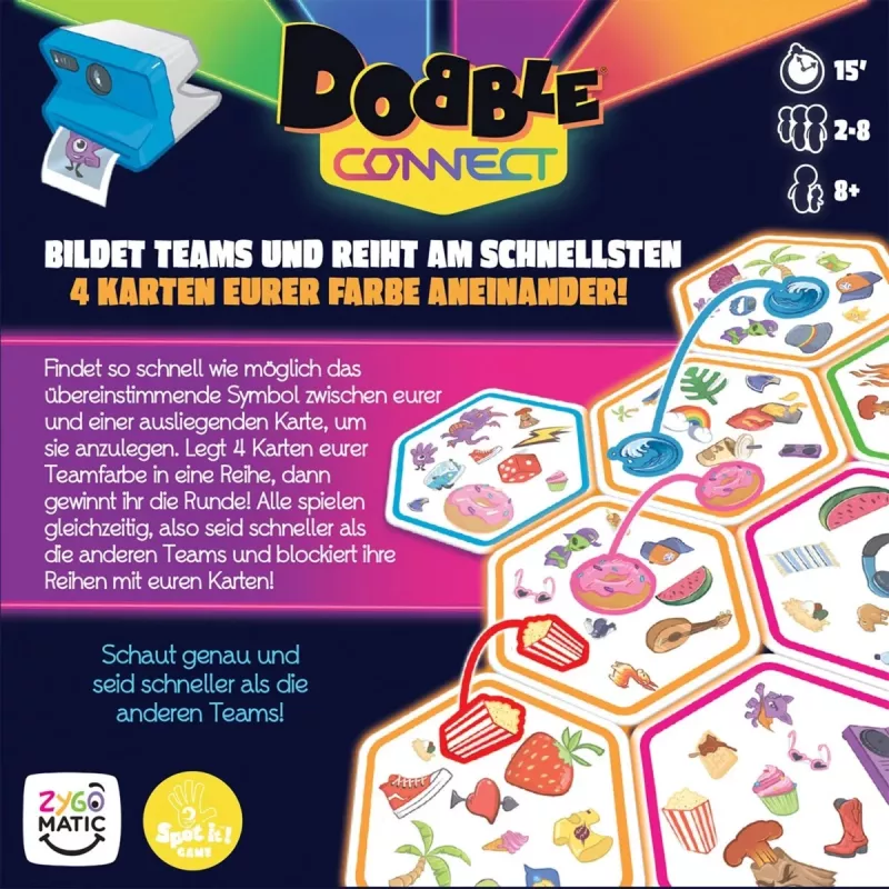 Dobble Connect, jogo de cartas