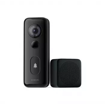 Xiaomi 3S de parede preto IP65 áudio bidirecional com fios e sem fios Wi‑Fi 2.4 GHz bateria/DC 5V