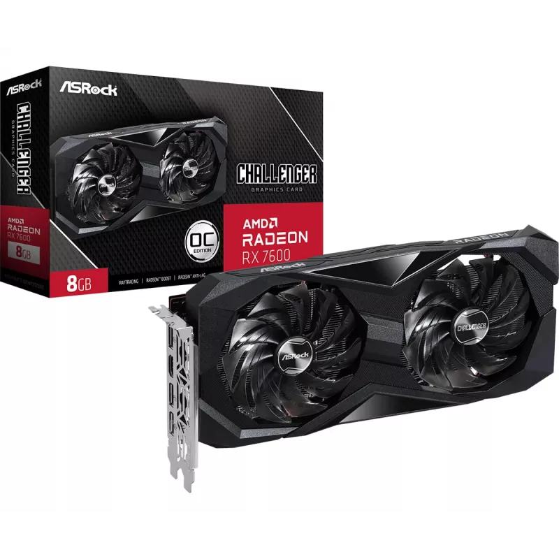 Placa gráfica ASRock Radeon RX 7600 Challenger 8GB GDDR6