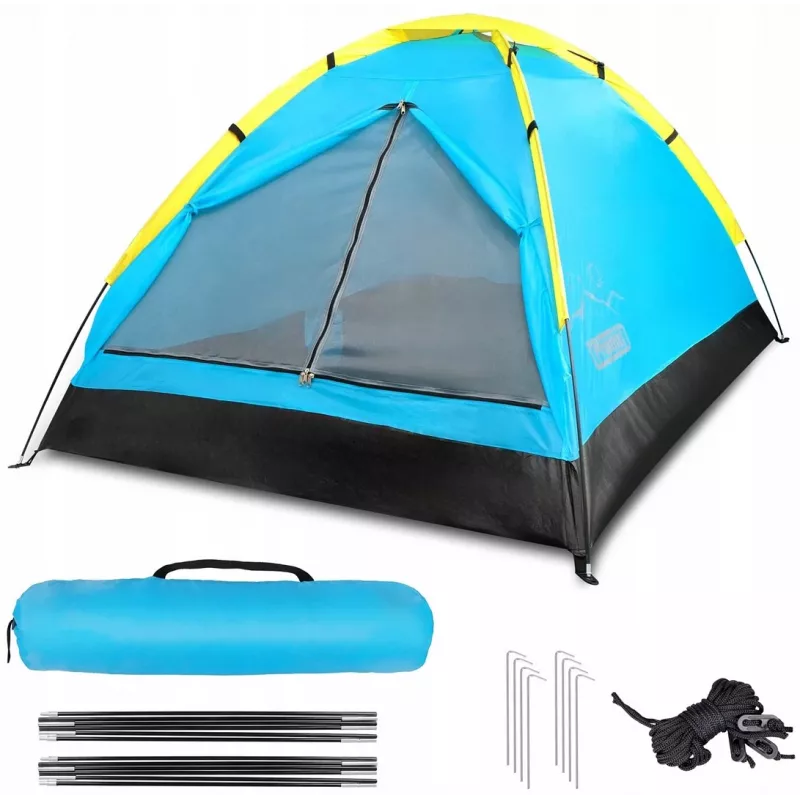 Tenda PROMIS NT60 iglu de campismo para 2 pessoas impermeável com rede mosquiteira