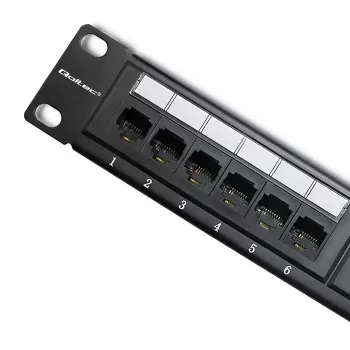 Patch panel RACK 24 portas, Cat.6 UTP