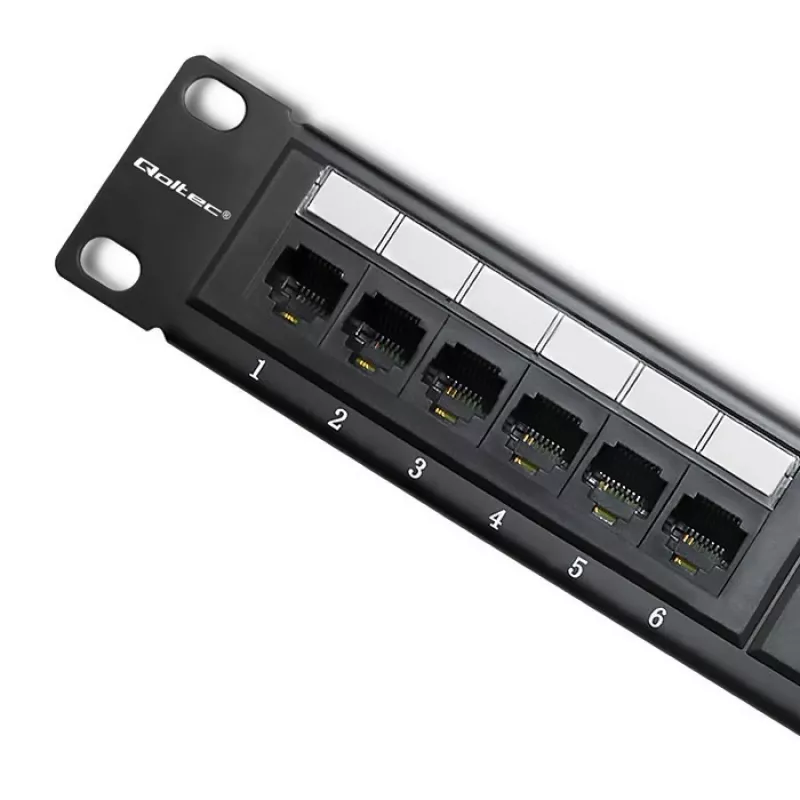 Patch panel RACK 24 portas, Cat.6 UTP