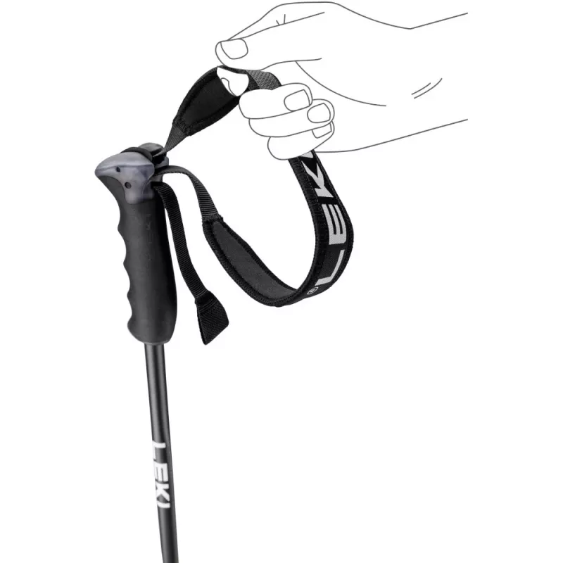 Bastão de esqui LEKI Neolite AIRFOIL 135 cm alumínio antracite