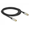 Cabo coaxial RG-6/U DeLOCK 88946 2 m IEC Preto