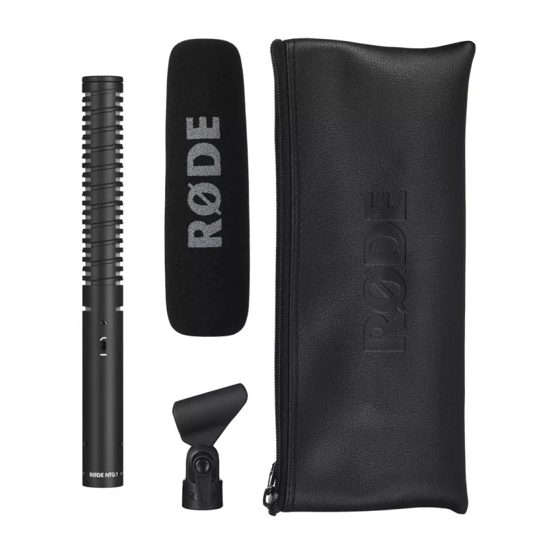 Microfone RØDE NTG1 preto microfone digital para câmara de vídeo