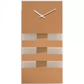 NeXtime Relógio de parede 2855co Bold Stripes, 38x19 cm, parede, cobre