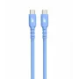 Cabo USB C - USB C 1m. silicone Azul