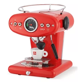 Máquina de café expresso Illy X1 manual — depósito de água de 1 L, 1200 W, cápsulas de café e café moído, 1 saída