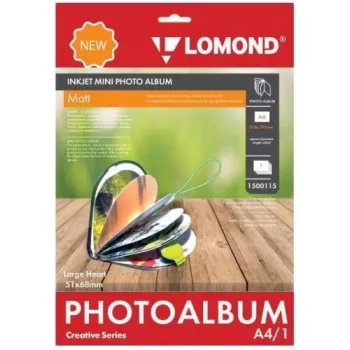 Mini álbum Lomond a jato de tinta coração grande mate 51x68 mm (grande)