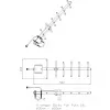 Antena direcional Yagi ALLNET ANT-868-10dbi-Yagi 868 MHz, 10 dBi, conector fêmea N