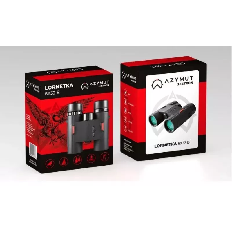 Binóculos AZYMUT Jastron 8x32 B — Ampliação 8x, objetiva 32 mm