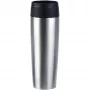 Caneca de viagem EMSA Classic Grande aço inoxidável, 0,5 l, caneca térmica à prova de fugas