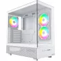 Montech XR Torre Midi, vidro temperado – branco