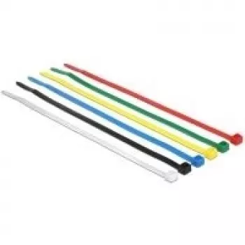 Abraçadeiras DeLOCK 18626 nylon preto azul verde vermelho transparente amarelo