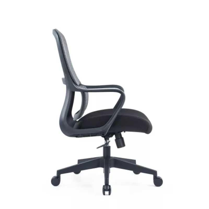 Cadeira de escritório ergonómica Up Up Darwin preto, tecido preto + rede cinzenta
