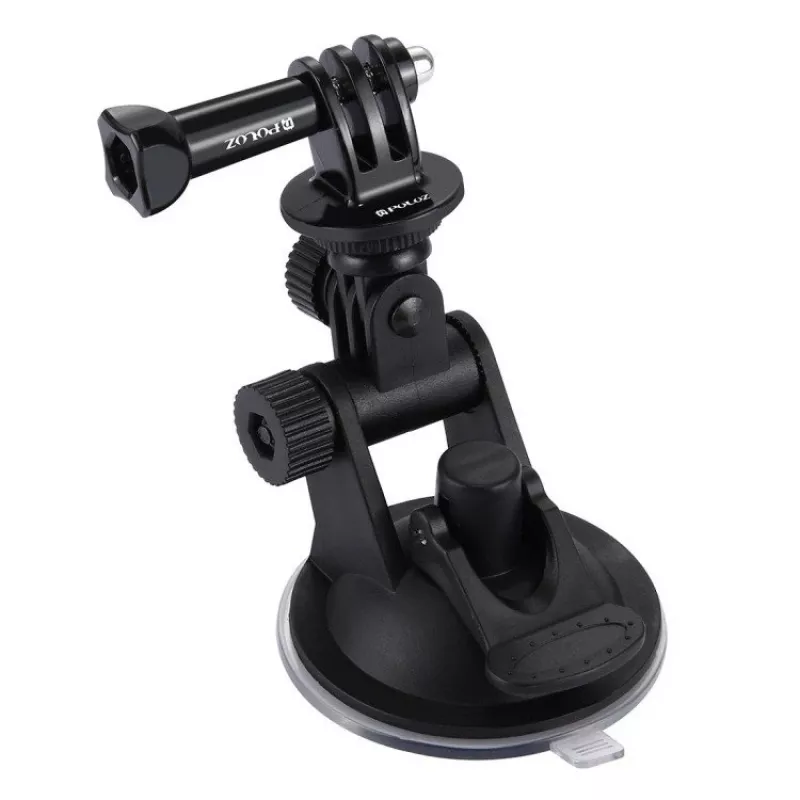 Puluz Suporte para para-brisas de automóvel para action cams (incl. Osmo Action 5 Pro, Insta360 X5)