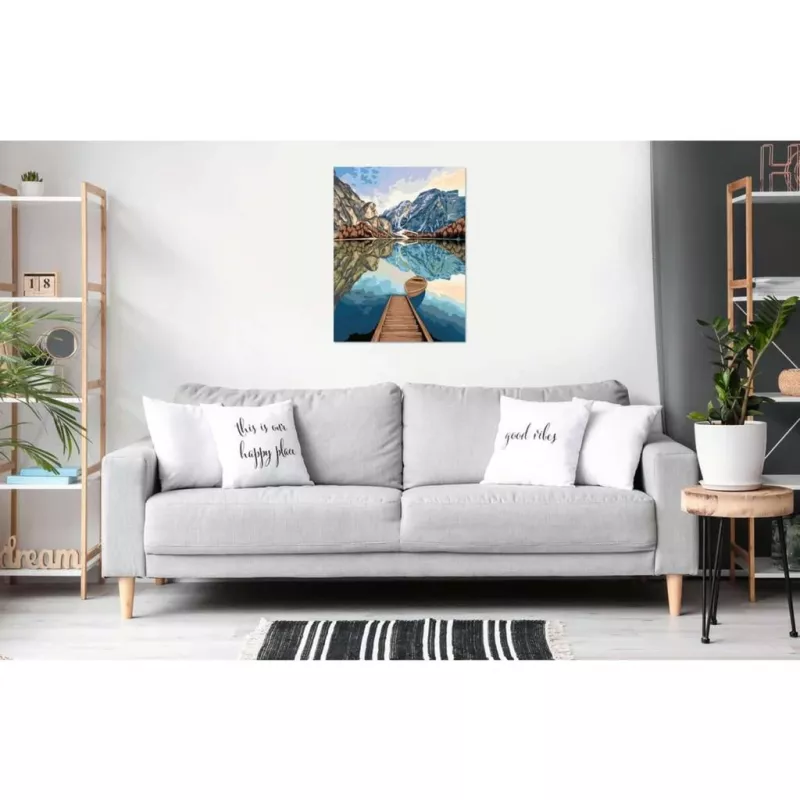 Conjunto de pintura Ravensburger CreArt Seeblicke 23909 — Conjunto criativo de pintar por números para crianças e adultos