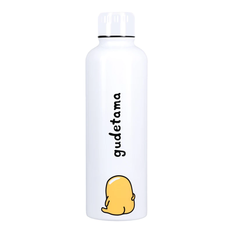 Garrafa de metal Paladone Gudetama — garrafa de aço inoxidável isolada com design de personagem
