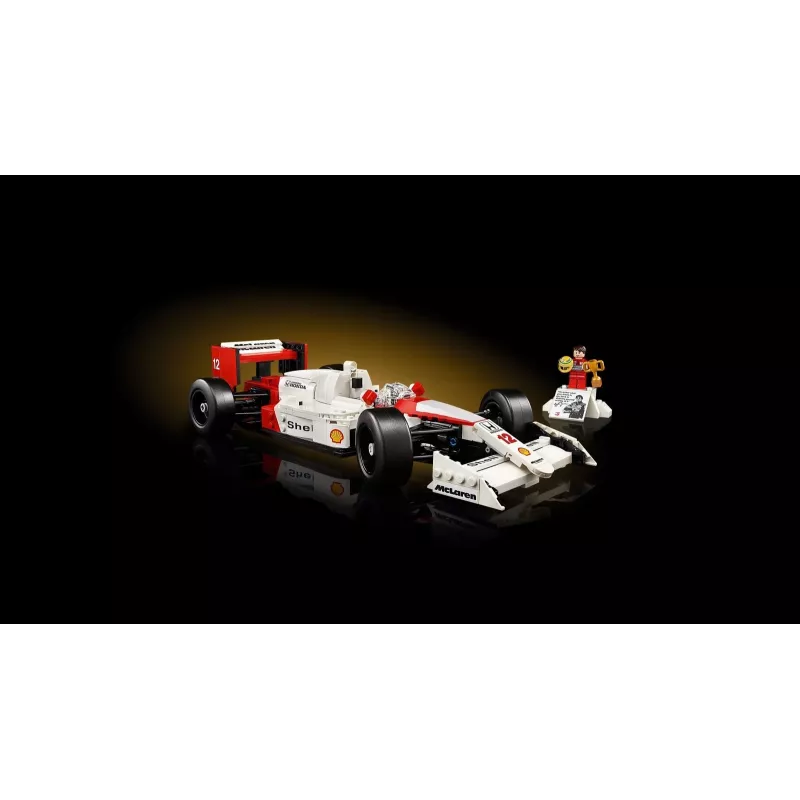 Conjunto LEGO McLaren MP4/4 Ayrton Senna 10330 — modelo LEGO ICONS à escala