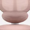 Cadeira giratória infantil mark adler Junior 4.5 rosa — encosto em rede, assento em espuma, altura ajustável 40–50 cm, braços, apoio lombar, rodas (embalagem aberta)