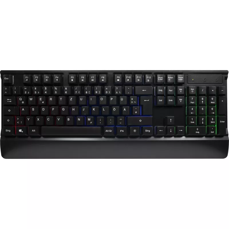 Conjunto de teclado e rato gaming com fios INTER-TECH KC-3000 RGB retroiluminado, ligação USB