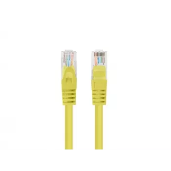 Cabo de patch Lanberg PCU6-20CC-0150-Y Cat.6 UTP, 1,5 m, amarelo, pack de 10