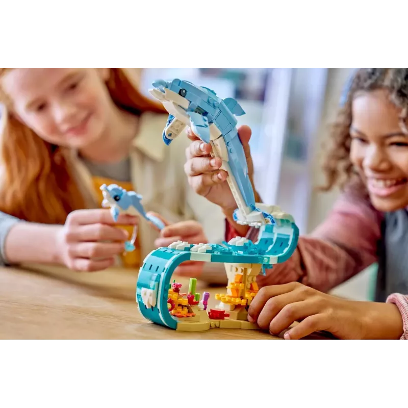 LEGO CREATOR 3 EM 1 31385 Animais marinhos: Golfinhos maravilhosos