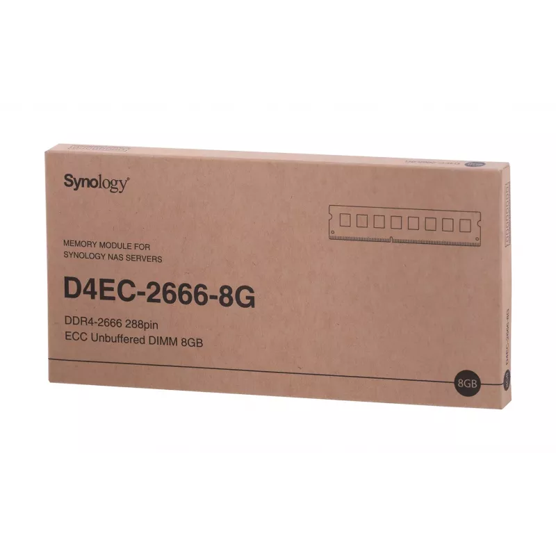 Synology - DDR4 - módulo - 8 GB - DIMM 288-PIN - 2666 MHz / PC4-21300 1.2 V sem buffer ECC