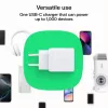 Fonte de alimentação Green Cell PowerSource Solo30 30W branca — carregador USB-C, 30 W de potência de saída
