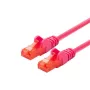 Cabo de rede LOGON TCU66U070M Cat6 U/UTP (UTP) magenta, 7 m, RJ-45–RJ-45