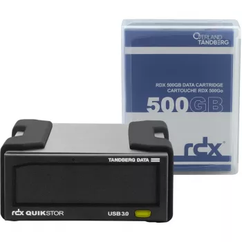 Tandberg Data RDX QuikStor - Disco rígido - 3.0 (3.1 Gen 1) - USB Type-B - Preto - UL 60950 - CSA C22.2 No. 60950 - IEC 60950/ EN60950 - 10 - 40 °C (8