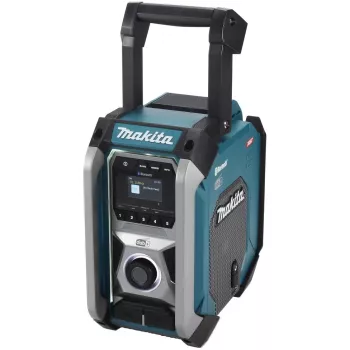 Rádio de obra a bateria Makita MR007GZ, DAB+/FM, 18V-40V, preto/verde