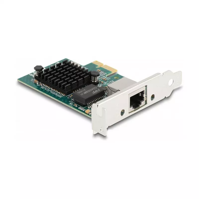 Placa DeLOCK PCI Express x1 1 x RJ45 Gigabit LAN BCM cinzento